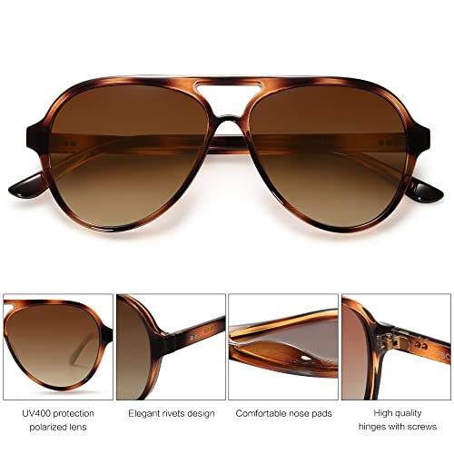 SOJOS Classic Polarized Aviator Sunglasses for Women and Men - Retro Trendy Style SJ2201
| Global Recycled Standard SOJ
