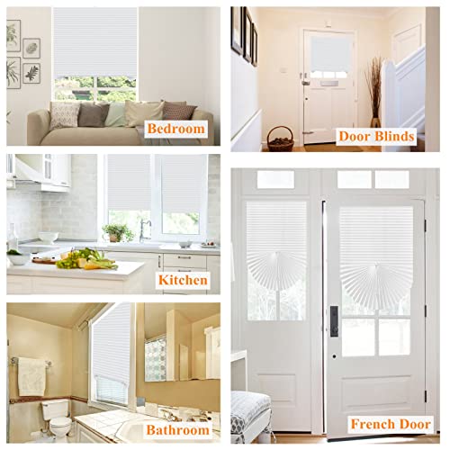Cordless No Drill Cut to Size Clip On Stick On Self Adhesive Temporary Blinds for Home Window Doors Shades
| Cordless N